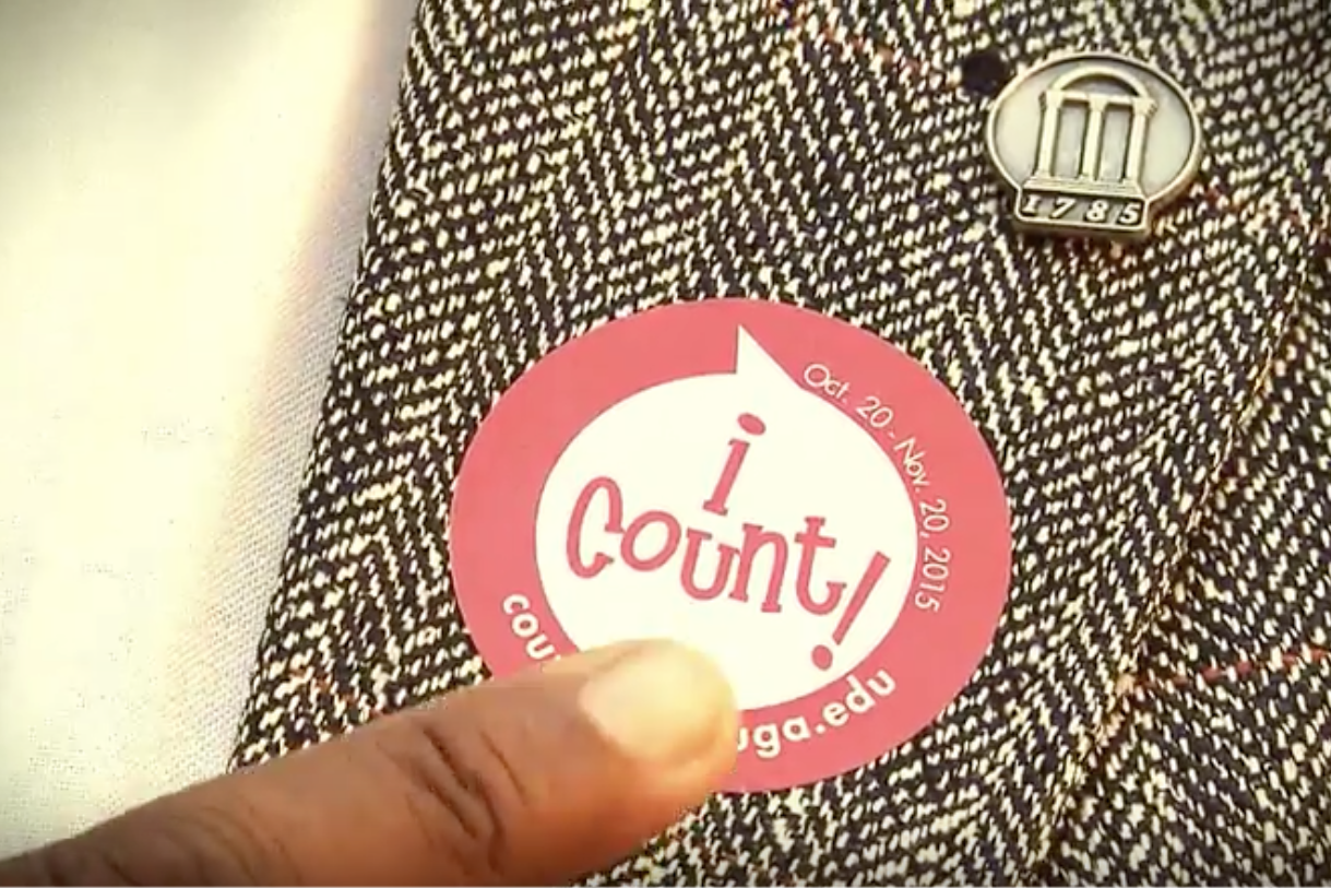 Have you been counted? University of Georgia is conducting Count Me In, a research study of learning, living, and working at UGA now through November 20, 2015. The study is designed to collect information about positive and challenging aspects of our campus community. You can learn more at count-me-in.uga.edu. The survey is available at https://rankinsurveys3.com/uga for faculty, staff and students.