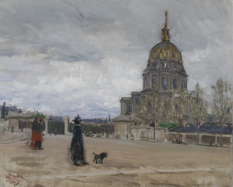 “Les Invalides, Paris,” 1896. Oil on canvas painting by American artist Henry Ossawa Tanner.