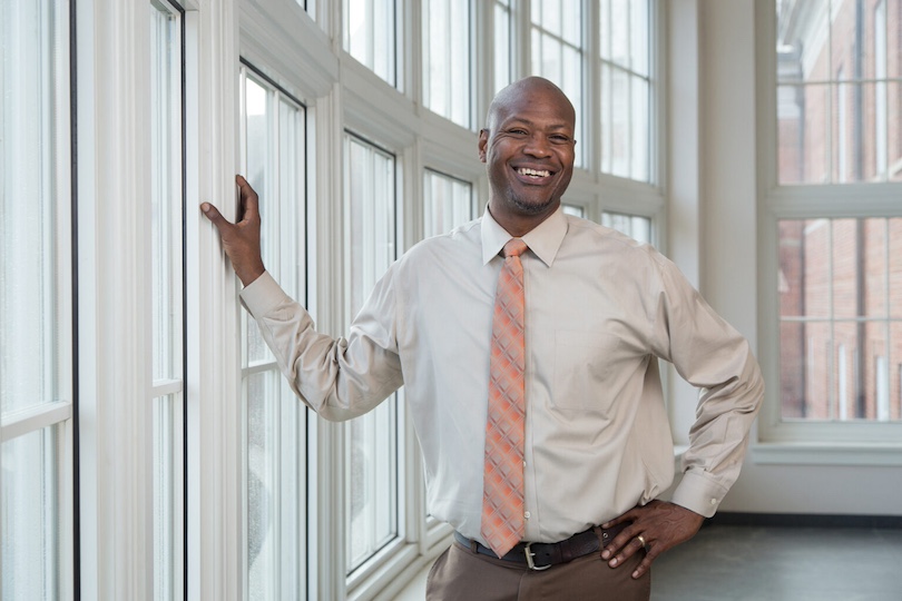 Graduate School Associate Dean Ron Walcott - portrait taken in Miller Learning Center