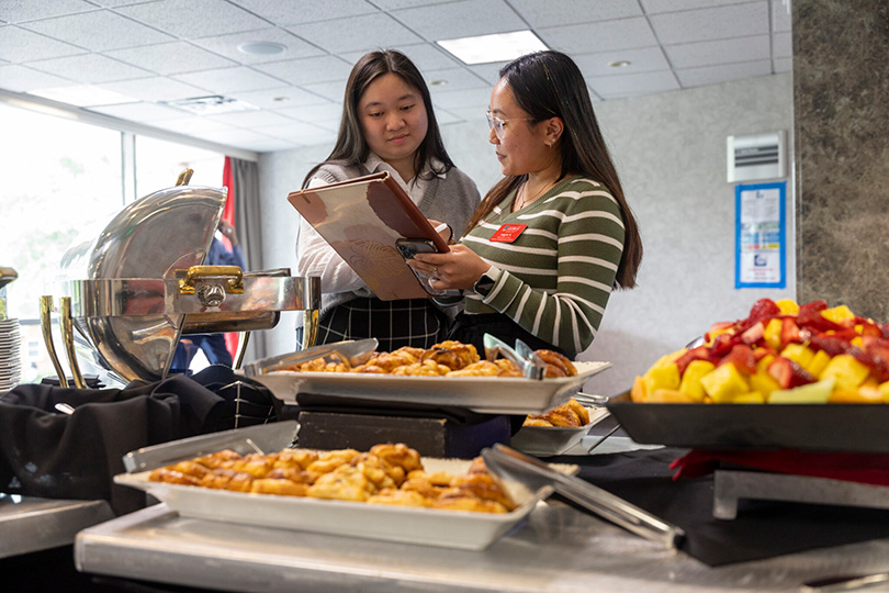 UGA Hospitality and Food Industry Management program students running event operations.