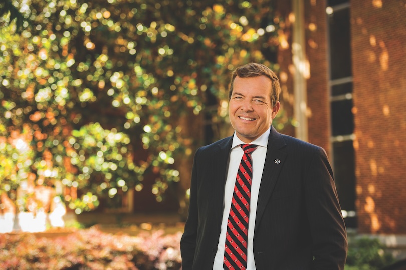 Peter B. "Bo" Rutledge in front of UGA's School of Law. (Submitted photo)