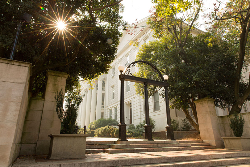 The UGA Arch on a sunny day (Photo by Andrew Davis Tucker/UGA)